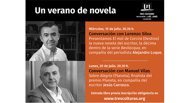 Lorenzo Silva y Manuel Vilas protagonizan en Sevilla ‘Un verano de novela’